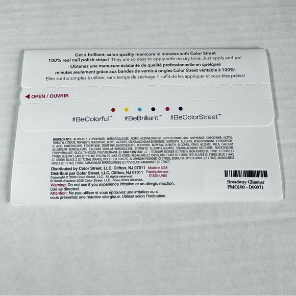 *Retired* Color Street: Broadway Glimmer | Black Multicolor Glitter Sparkle - Picture 4 of 14